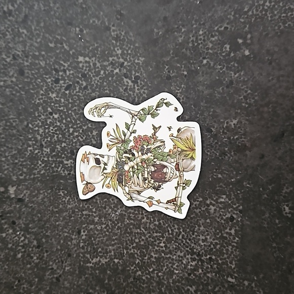 Skeleton Bones & Botany Sticker NEW - Picture 2 of 4